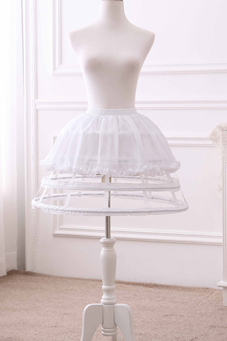 Four Layers Birdcage Fishbone Style Lolita Petticoat 2 Colors