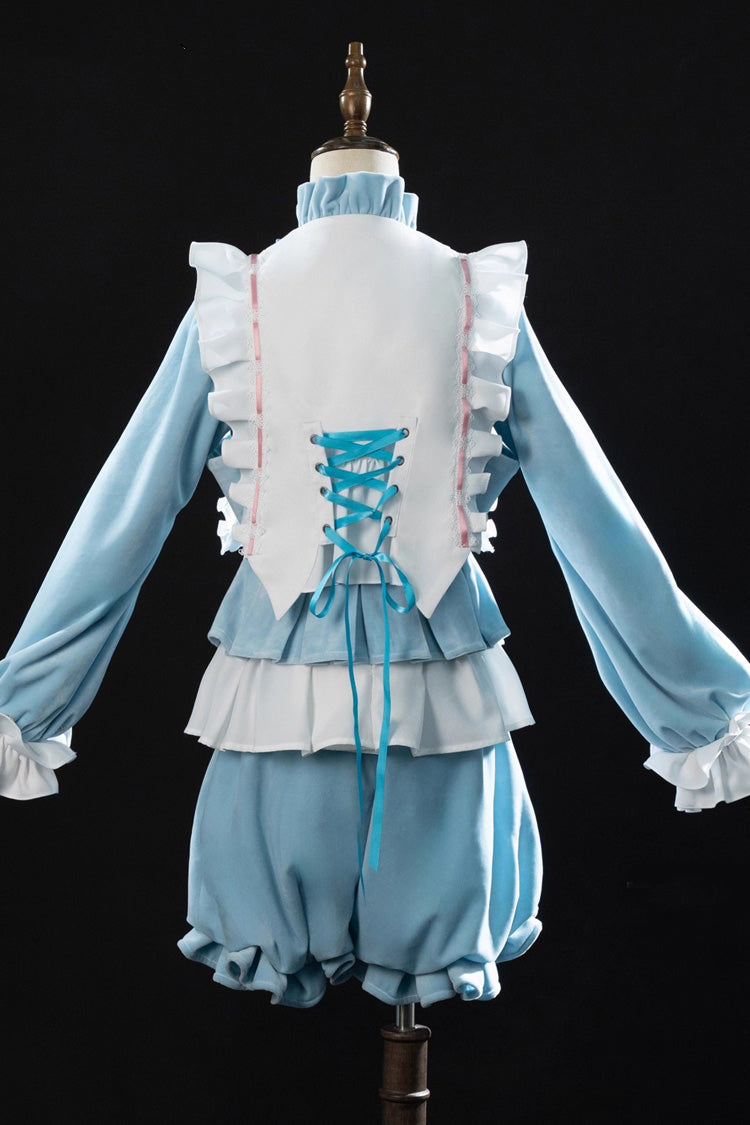 Blue [Identity V] Long Sleeves Ruffle Bowknot Sweet Prince Ouji Lolita Set