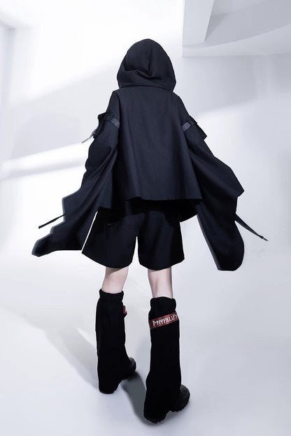 Black [Nameless Blade] Stand Collar Long Sleeves Gothic Prince Ouji Lolita Shorts Set