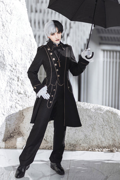 Black Vintage Immortal Paperless Covenant Ouji Lolita Pants