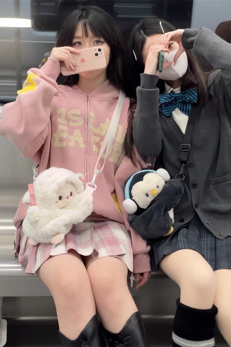 Little Lamb Guli Lying-Down Plush Toy Sweet Lolita Backpack 2 Colors