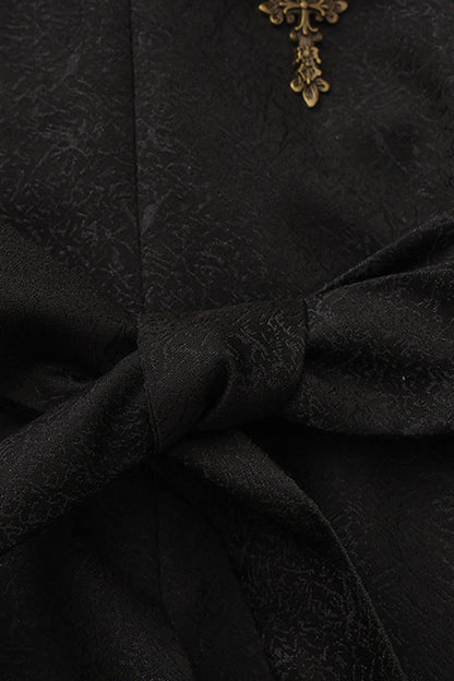 Black [The Eternal Sea of Hope] Long Sleeves Ouji Fashion Vintage Elegant Prince Lolita Long Coat