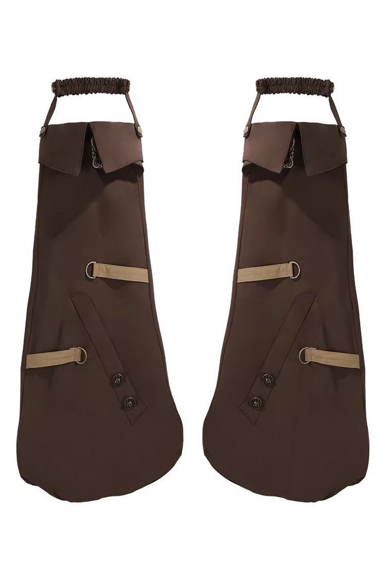 Brown [Fox Trail Chronicles] Sleeveless Hooded Punk Prince Ouji Lolita Set