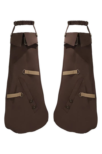 Brown [Fox Trail Chronicles] Sleeveless Hooded Punk Prince Ouji Lolita Set