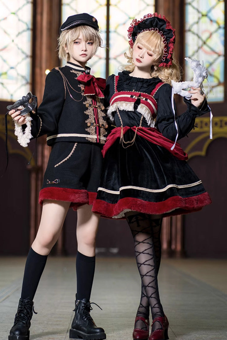 Red/Black Dark Baroque Classic Ouji Lolita Shorts