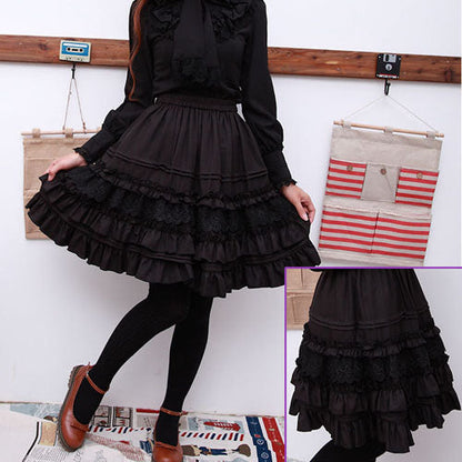 Vintage Palace Cambric Chiffon Lolita Petticoat