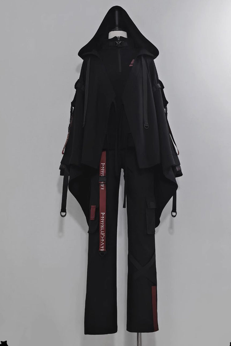 Black Unmarked Blade Gothic Handsome Ouji Lolita Long Pants