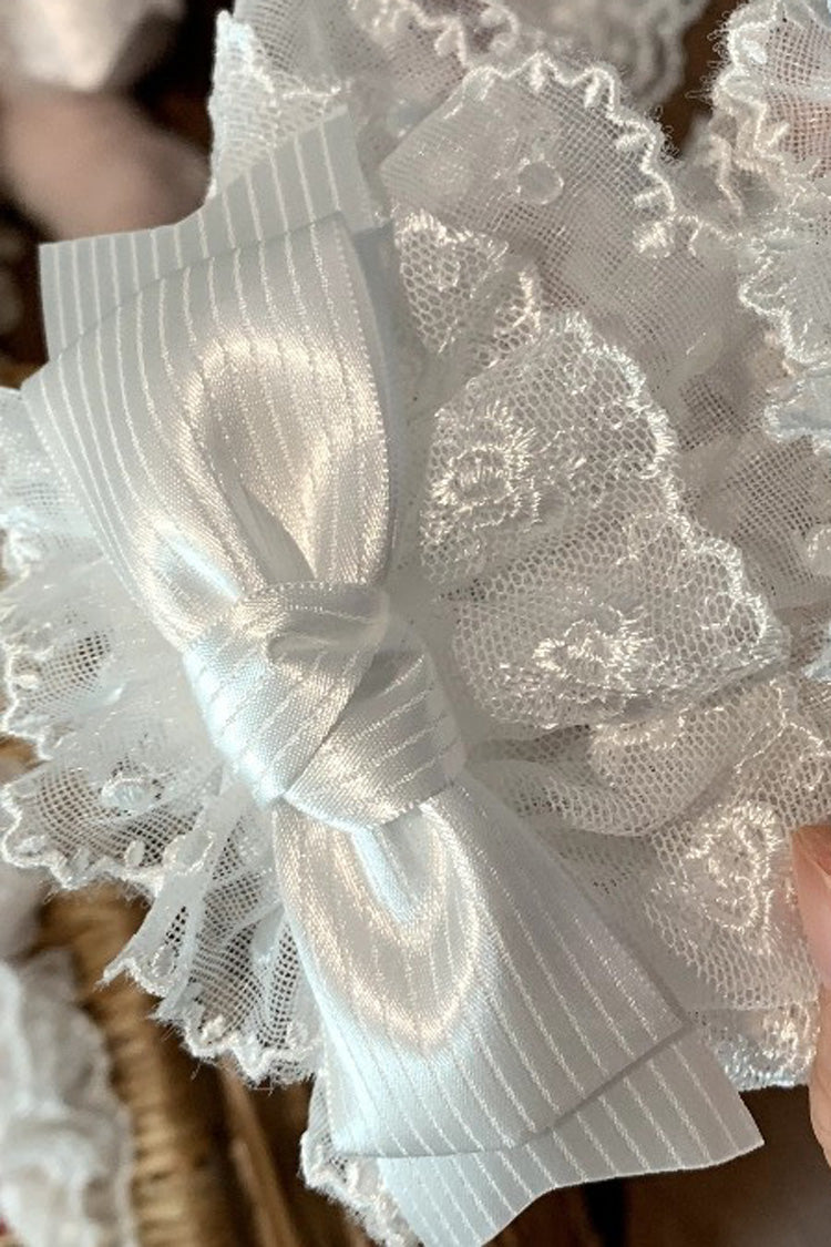 Multi-Color Strawberry Angel Cherry Blossom Tree Bowknot Lace Sweet Lolita Hand Sleeves 9 Colors