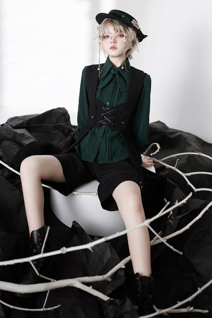 Overture Middle Ages Ouji Fashion Gothic Lolita Long Vest 3 Colors