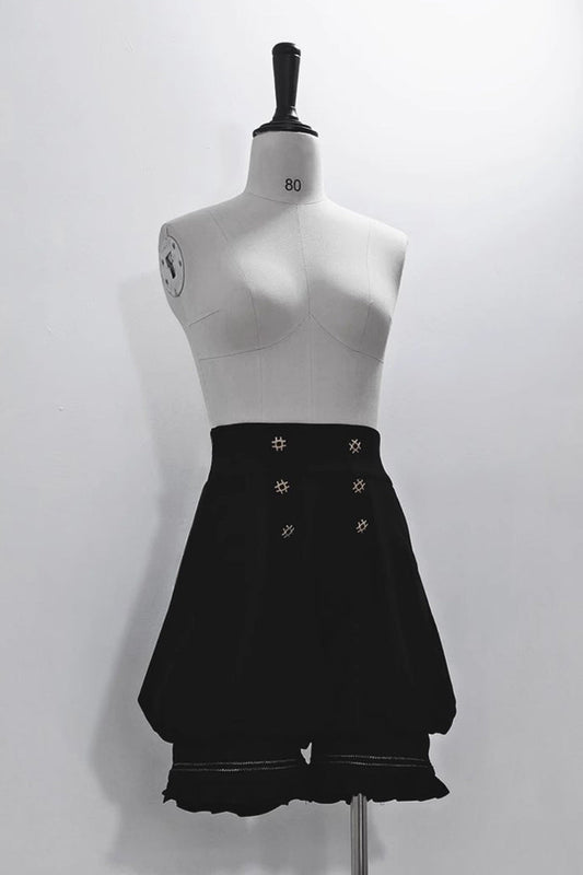 Black Anxious Rabbit Ouji Fashion Gothic Lolita Shorts