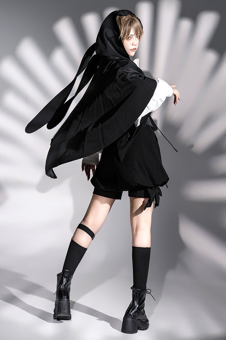Black [Rabbit Feather Phantom] Gothic Prince Handsome Ouji Lolita Vest