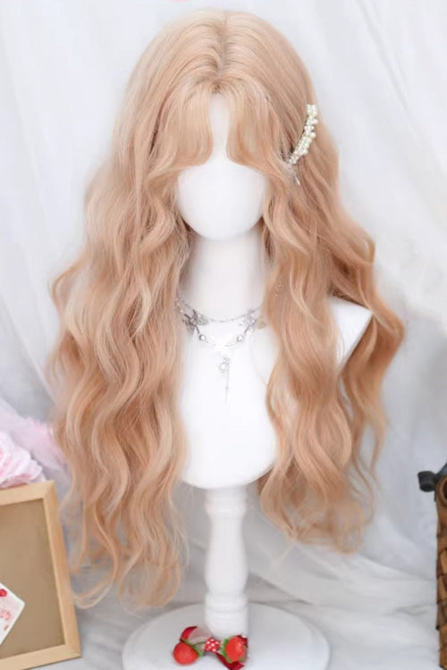Sweet Doll Style Center Part Long Loose Wave Curly Wig 2 Colors