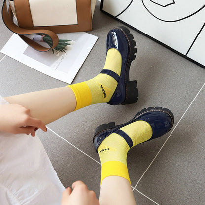 PU Leather Puppy Heel Classic Lolita Shoes 4 Colors