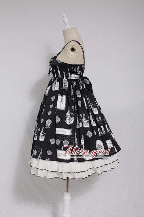 Christian Pious Duck Print Sleeveless Bowknot Sweet Lolita JSK Dress