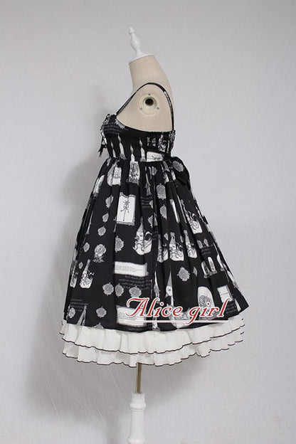 Christian Pious Duck Print Sleeveless Bowknot Sweet Lolita JSK Dress