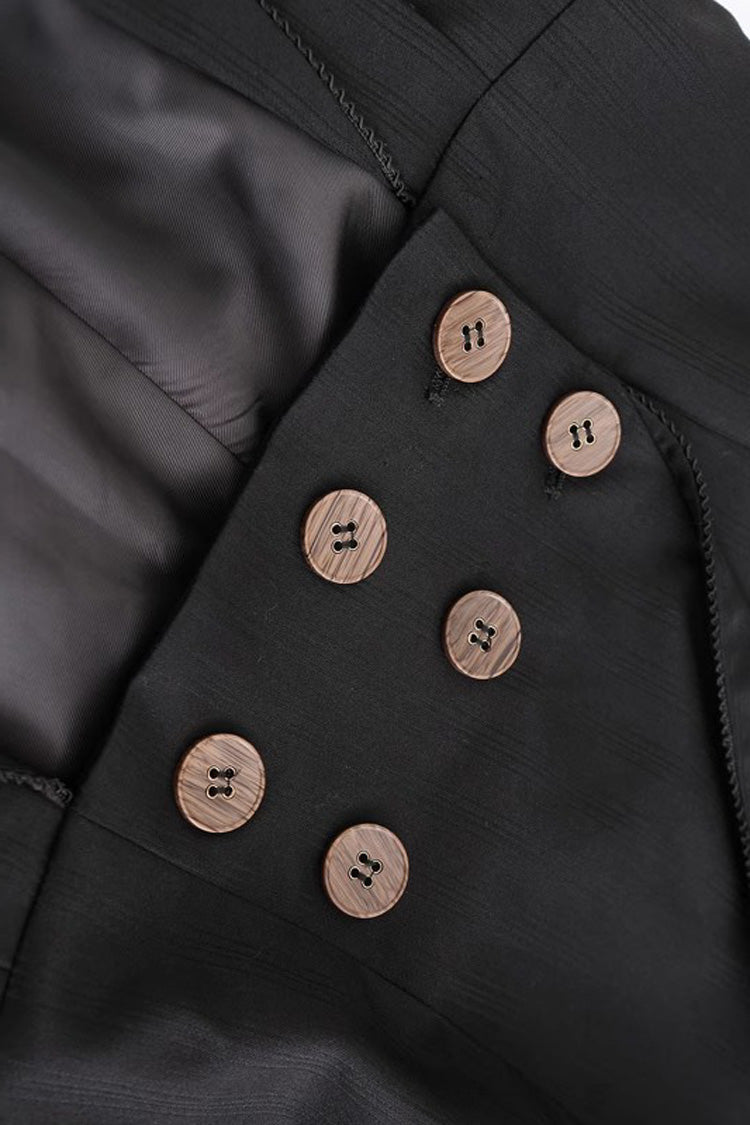 Retro Elegant Handsome Neutral Prince Gothic Ouji Long Coat