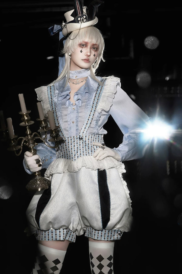 [The Rabbit’s Invitation] Long Sleeves Ruffled Classic Vintage Elegant Prince Palace Ouji Lolita Set