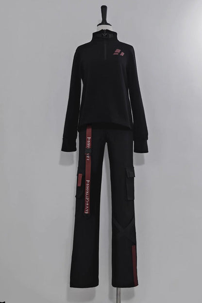 Black Unmarked Blade Gothic Handsome Ouji Lolita Long Pants