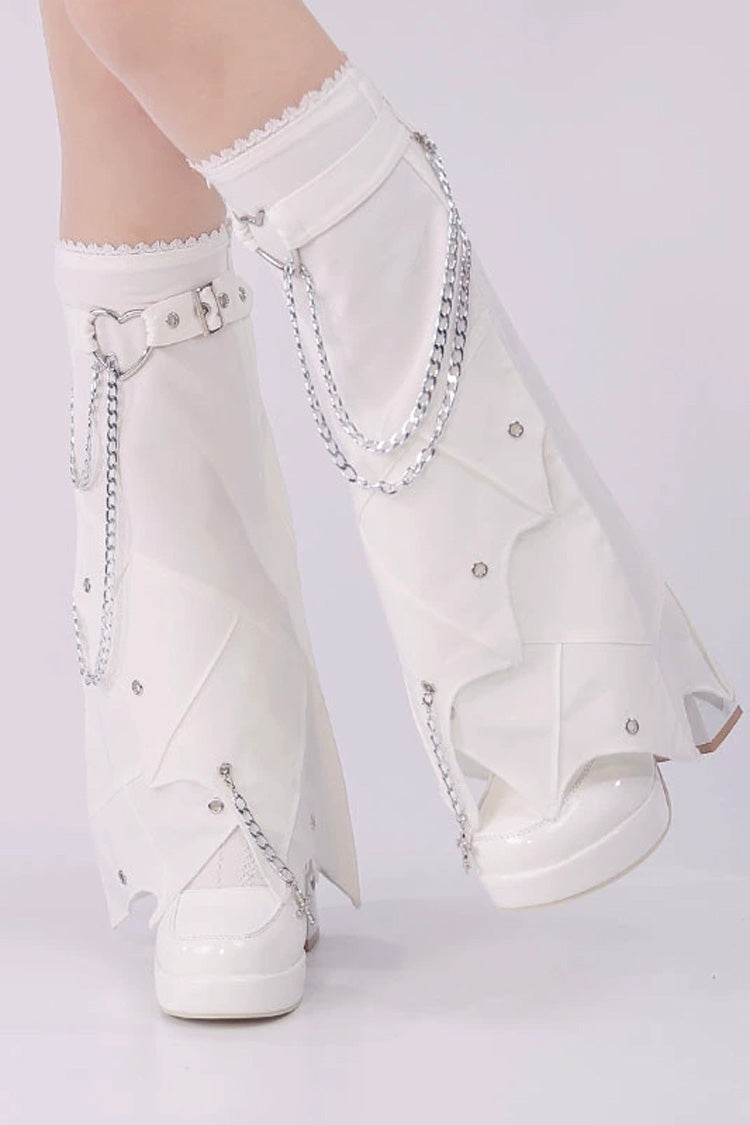 Covenant Cross Irregular Chain Gothic Lolita Leg Warmers 2 Colors