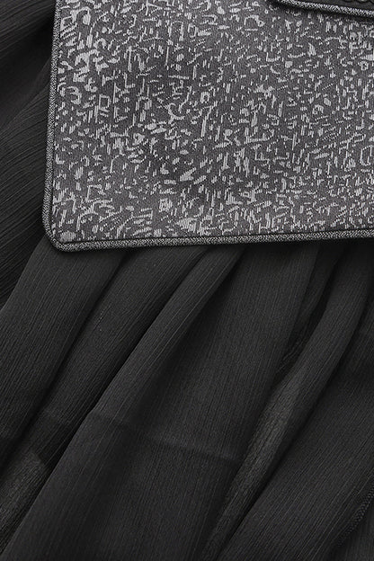 Silver [Eternal Dislocated Boundary] Sleeveless Lace Slim Gothic Elegant Prince Handsome Lolita Long Coat