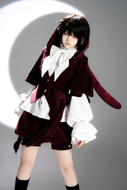 Red [Rabbit Hunt] Sweet Prince Handsome Ouji Lolita Vest