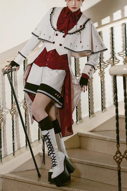 White Rabbit Duke Handsome Elegant Ouji Fashion Lolita Coat