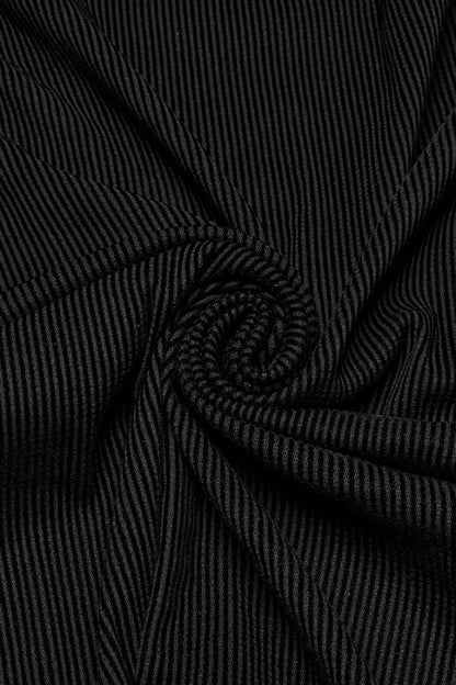 Black Round Collar Sheer Mesh Color Matching Rivet Men's Punk Vest
