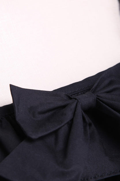 Black/White Cotton Multi-Layer Bowknot Cardigan Classic Lolita Dress