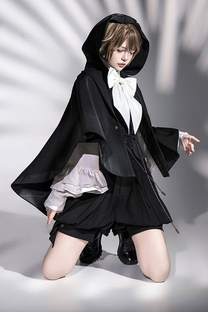 Black [Rabbit Feather Phantom] Gothic Prince Handsome Ouji Lolita Vest