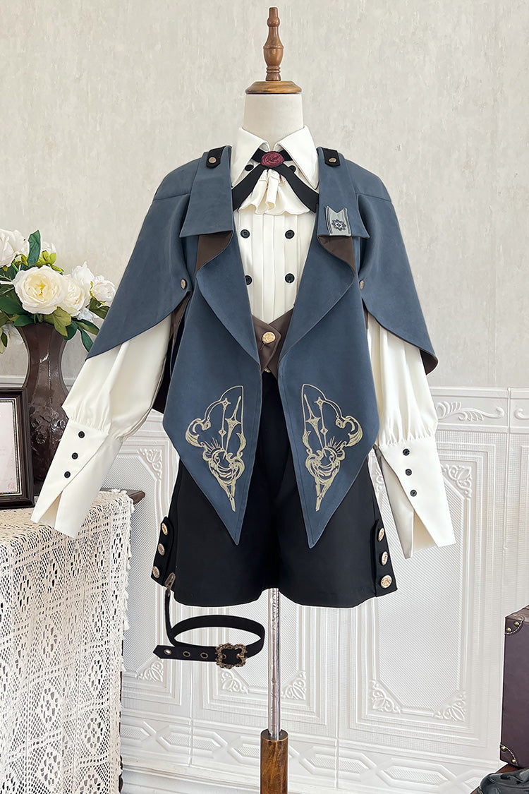 Black [Little Detective] Ouji Prince Handsome Lolita Shorts