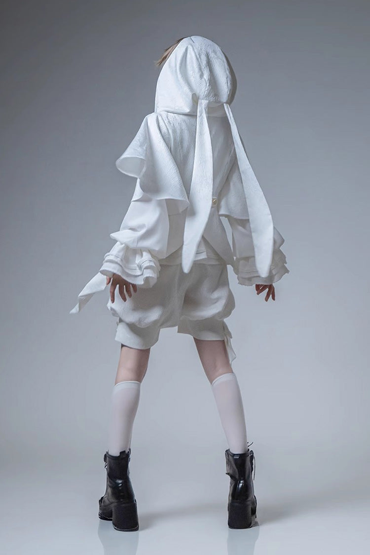 White Rabbit Hunting White Moonlight Edition Vintage Ouji Fashion Lolita Coat