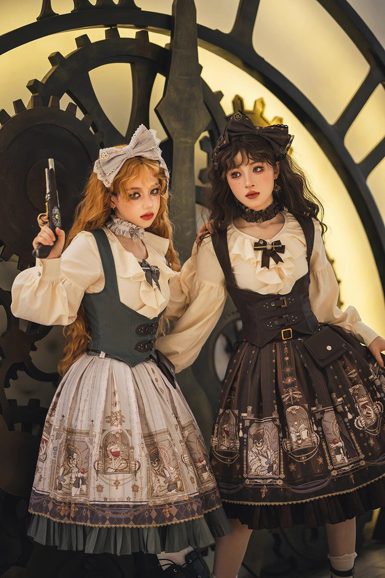 Demon Hunting Notes PU Gothic Punk Lolita Vest 2 Colors