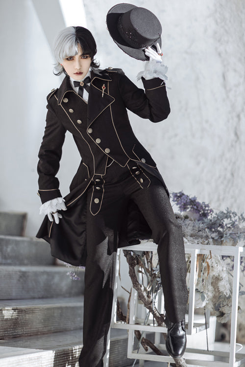Black Vintage Immortal Paperless Covenant Ouji Lolita Coat