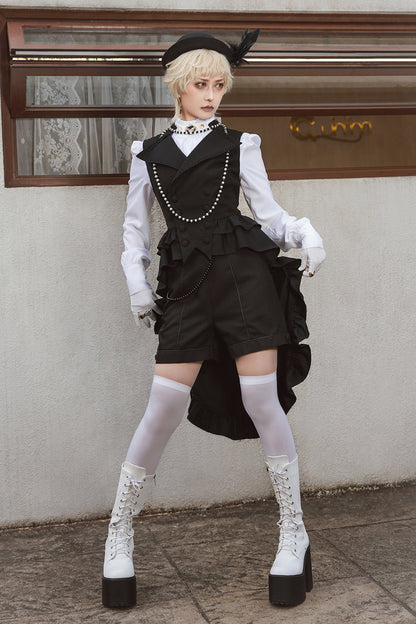 Black [Eternal Silent Proxy] Vintage Prince Lolita Shorts