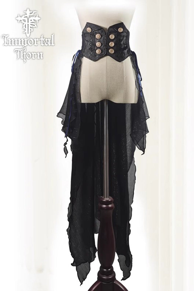 Black [The Eternal Dark Night] Ouji Fashion Elegant Prince Lolita Waistband
