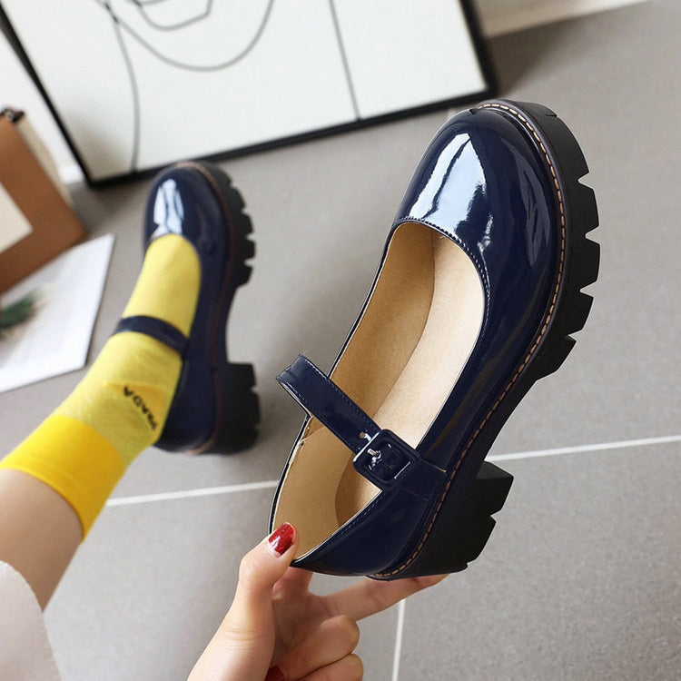 PU Leather Puppy Heel Classic Lolita Shoes 4 Colors