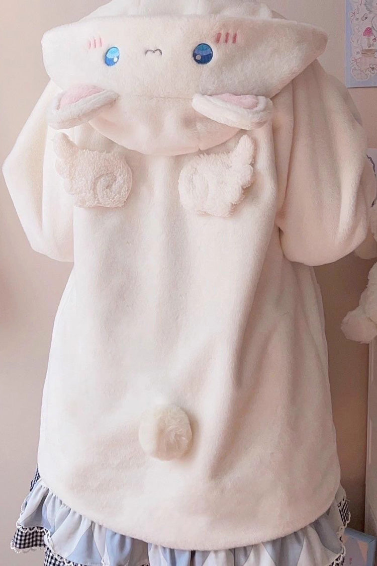 [Sleepy Bear and Cat] Long Sleeves Hooded Sweet Lolita Coat 3 Versions