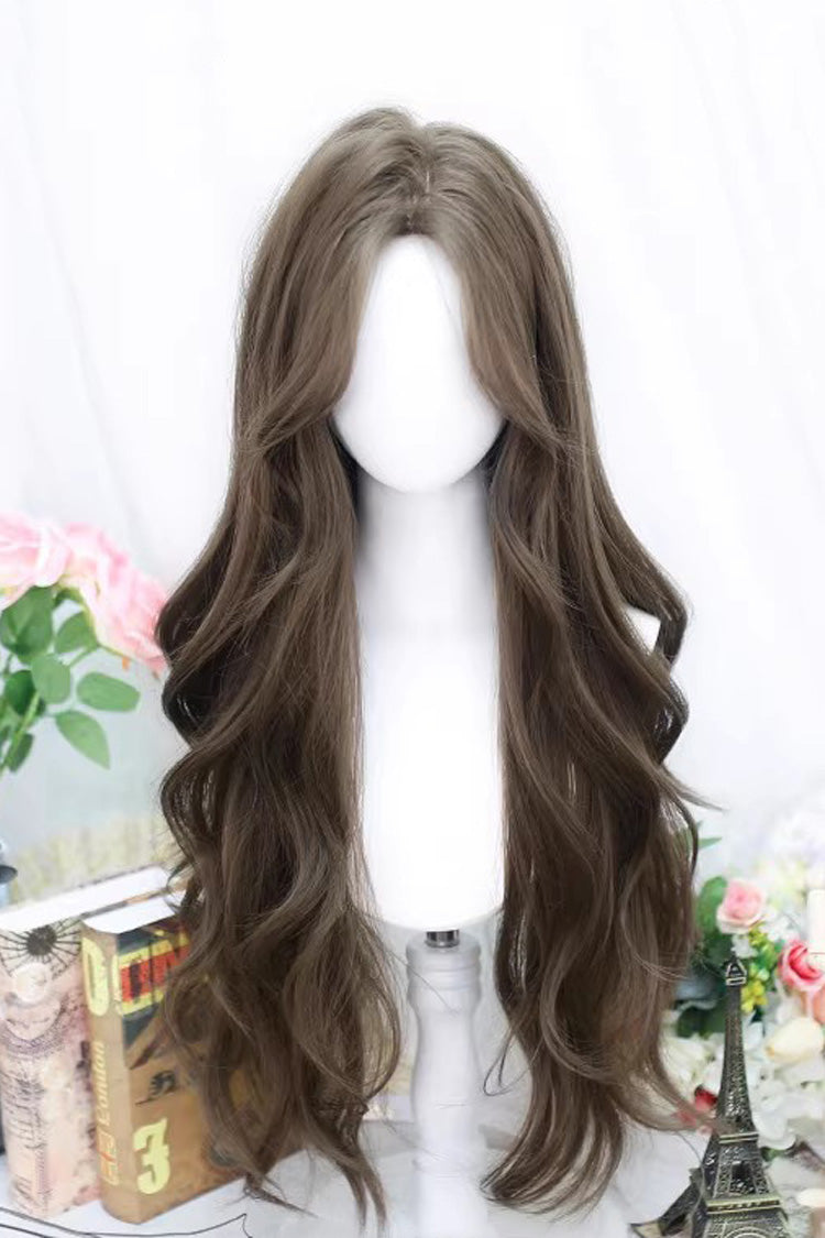 Sweet Lolita Middle-parted Long Curly Wig 4 Colors