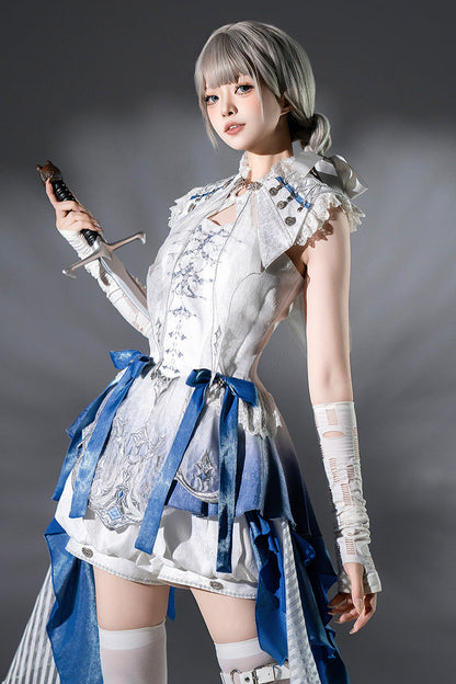 White [Dragon Bones] Chinese Style Prince Handsome Ouji Lolita Shorts