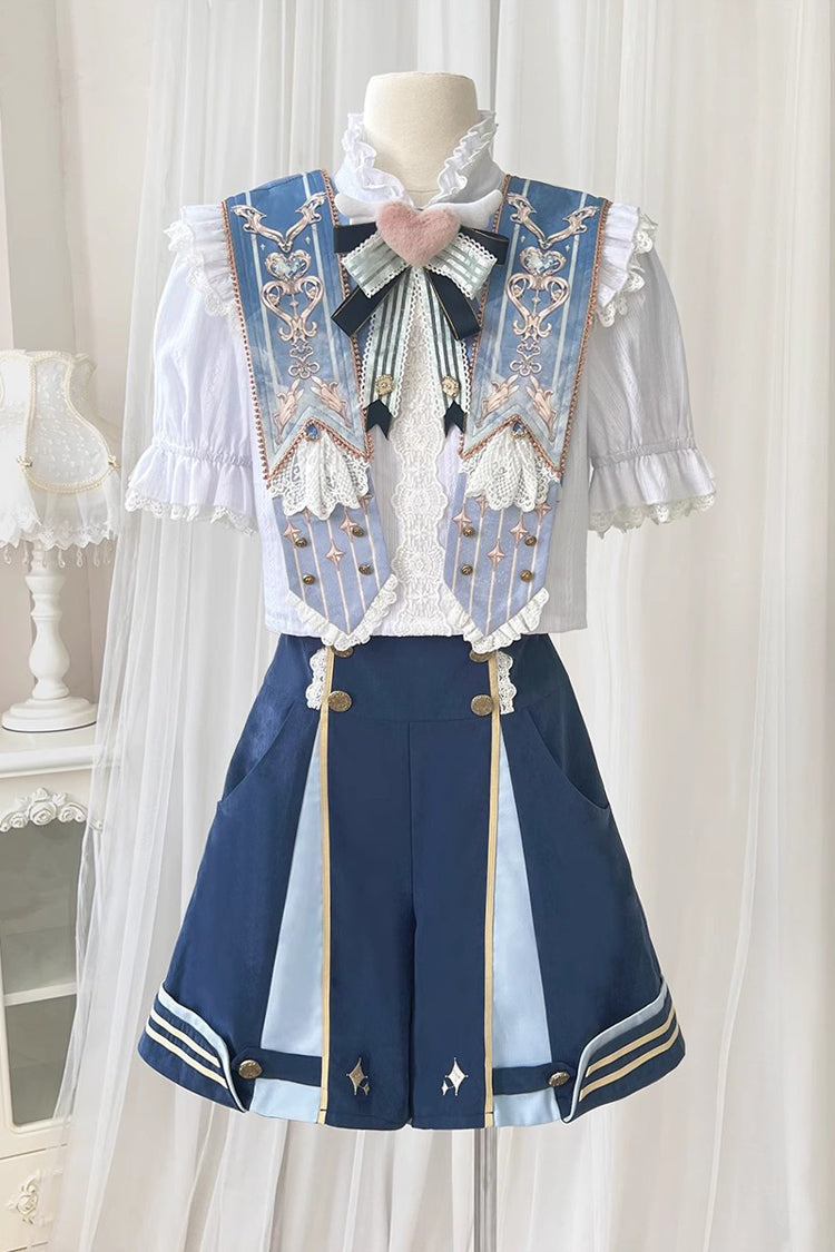 Blue [Messenger of Heaven] Ouji Prince Handsome Lolita Shorts