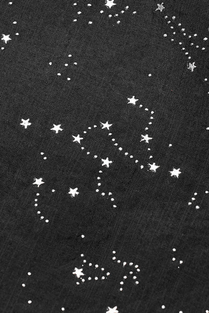Star Print Hollow Hooded Women's Gothic Scarf 2 Colors