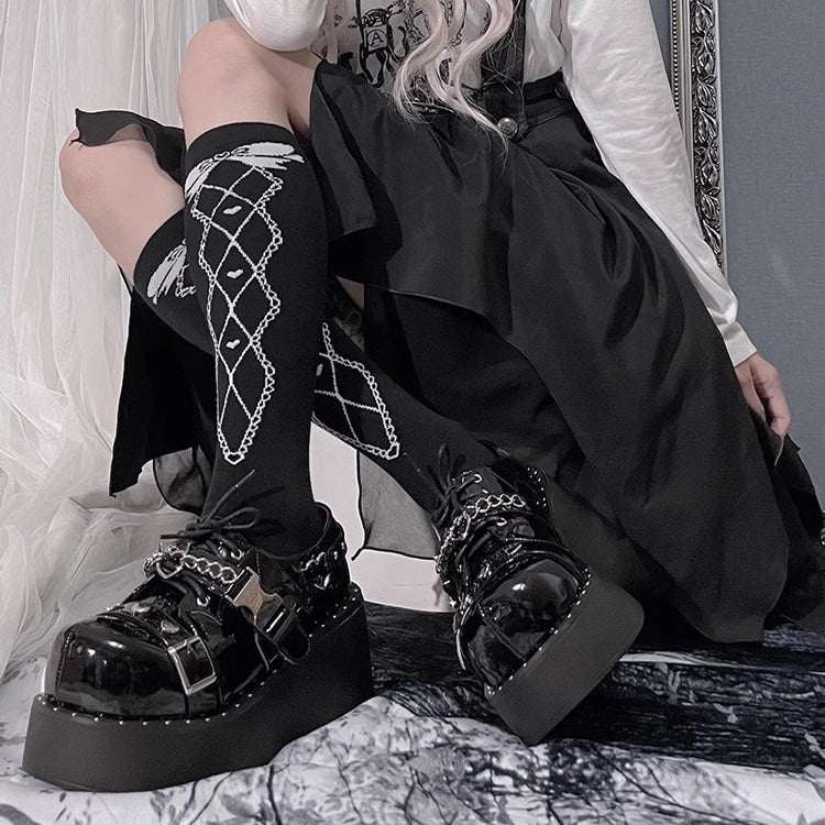 Devil Trap Gothic Punk Lolita Platforms 2 Colors