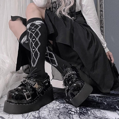 Devil Trap Gothic Punk Lolita Platforms 2 Colors