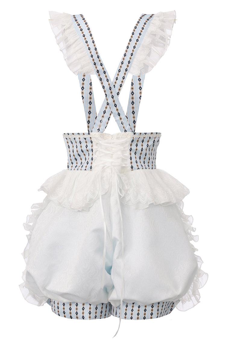 [The Rabbit’s Invitation] Long Sleeves Ruffled Classic Vintage Elegant Prince Palace Ouji Lolita Set