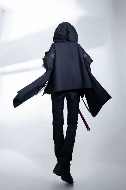 Black [Nameless Blade] Stand Collar Long Sleeves Gothic Prince Ouji Lolita Pants Set