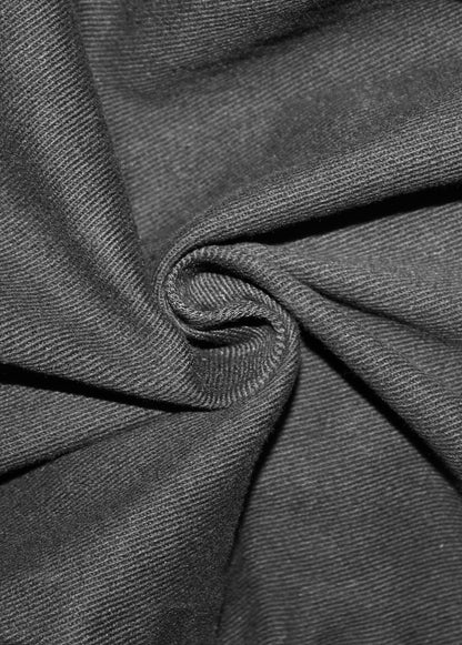 Black With Silver Punk Hand Rubbed Leather With Loops Mens Pants