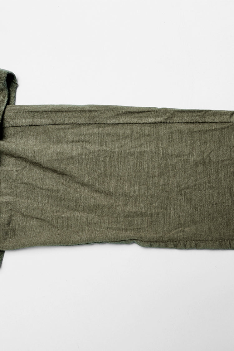 Green Ripped Men's Punk Sagging Pants with Straps