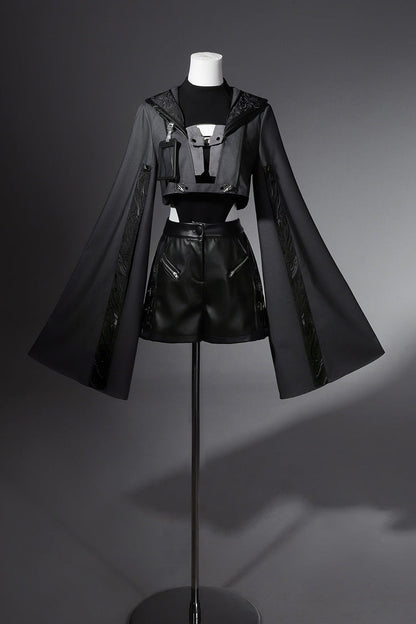 Black [Black Sheep Research Society] Gothic Prince Handsome Ouji Lolita Shorts Set