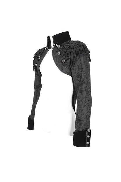 Black Tassels Swallow Tailed Men's Gothic Jacket