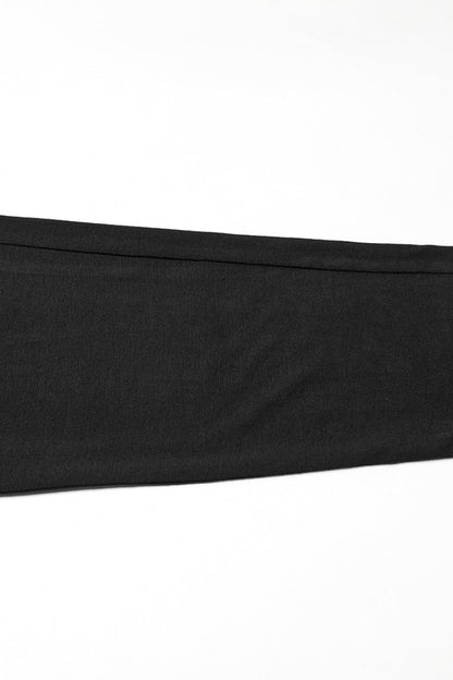 Black Tie-dyed Sagging Men's Punk Pants with Staps